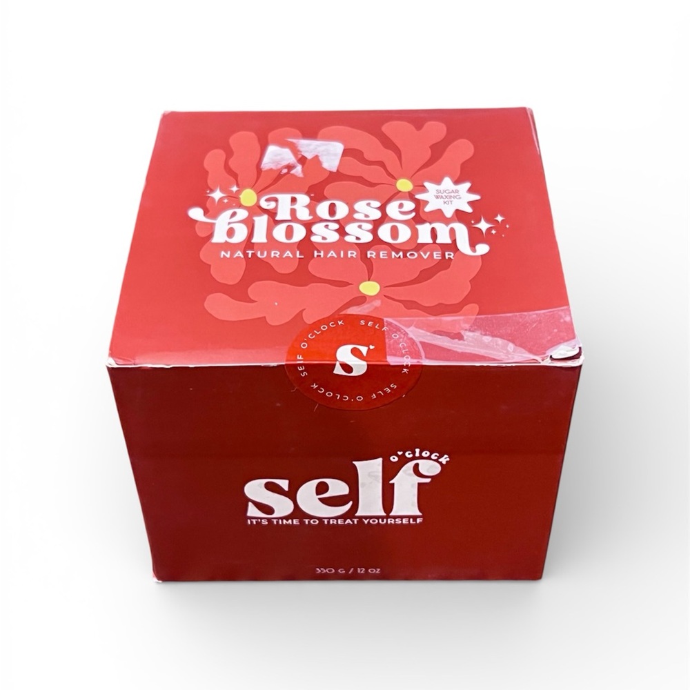 Self o'Clock Rose Blossom All‎ Natural Sugar Waxing Kit for Women & Men 12oz New
